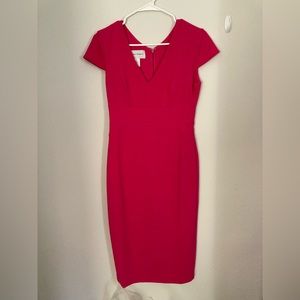 Cap sleeve pink sheath dress - size 0 - Donna Morgan